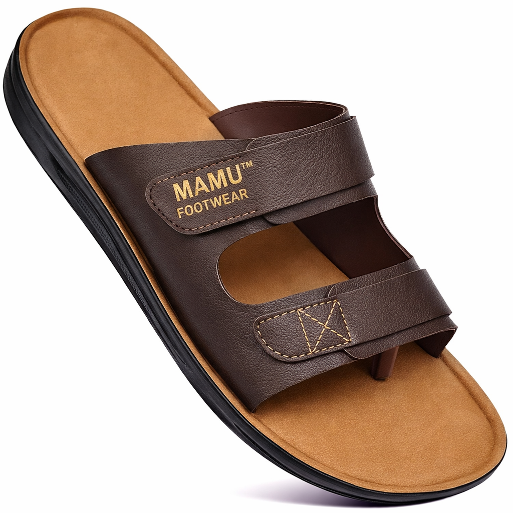 VKC PRIDE Men's Premium Adjustable STRAP Comfort Slippers