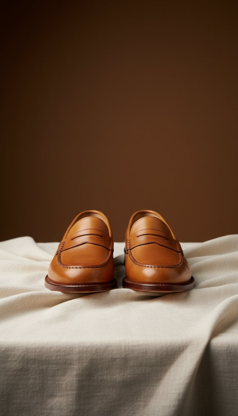 Penny Loafer in Tan Leather
